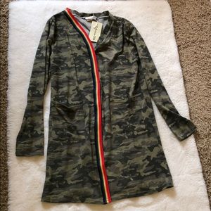 Camo cardigan brand NEW!